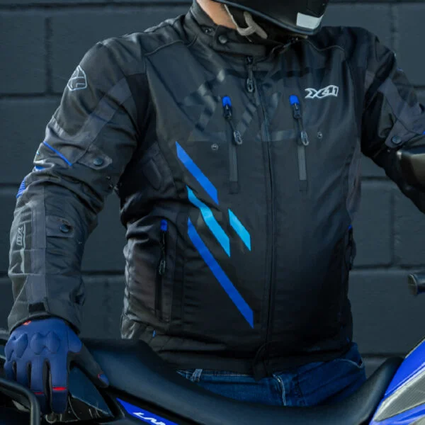 Jaqueta X11 Masculina Iron 3 Sporadic Azul - Spinelli Motos Boutique